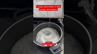 1 kalıp sabundan 5 litre yüzey temizleyici  yapalım temizlik perisi #temizlik #elifsweethome