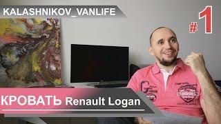 КРОВАТЬ в Renault Logan  VANLIFE  АВТОДОМ Рено ЛОГАН  ЧАСТЬ 1