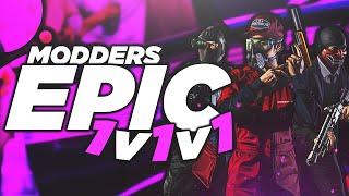 GTA 5 Modders Epic 1v1v1 Battle Luciano vs Sonny Uploads vs WickedGamerz