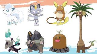 All Alolan Forms Pokemon  All Alola Pokémon in Sun and Moon