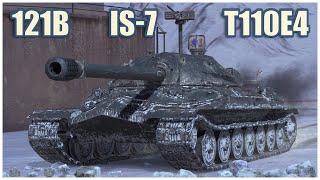 121B IS-7 & T110E4 • WoT Blitz Gameplay