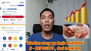 Tutorial buka E - Deposito dari bank btn