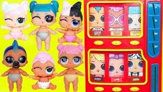 LOL Surprise Vending Machine with Lost Dolls + Lil Sisters Mix Wrong Heads for New Look Series 4