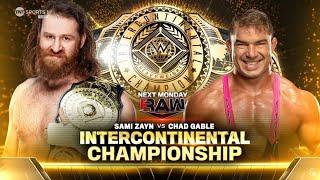 Sami Zayn vs Chad Gable - Intercontinental Championship Match 13 Raw Apr. 15 2024