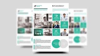 Creative Corporate Flyer Design  Photoshop Tutorial