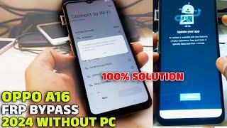 OPPO CPH2269 Bypass 2024  OPPO A16 FRP Bypass without PC  Fix YouTube Update Issue