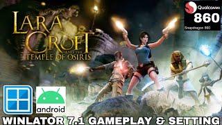 Winlator Android - Lara Croft and the Temple of Osiris Gameplay & Setting