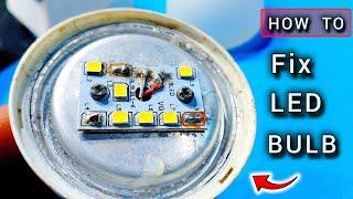 how to fix LED bulb  LED bulb repair kaise karen घर पर एलईडी बल्ब ठीक करना सीखे