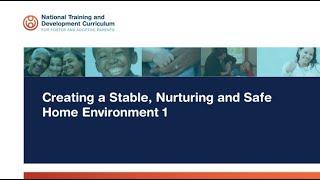 NTDC Classroom Creating a Stable Nurturing and Safe Home Environment – Kitchen Scene 1