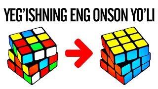 KUBIK RUBIK YEGISHNING ENG OSON YOLI