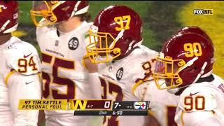 Washington Football Teams amazing 6 play Goal Line Stand on the way to beating the 11-0 Steelers