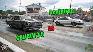 Street Outlaws Deathtrap vs Goliath 2.0 Jackson Dragway Chuck Has a Message for Season 10 4k