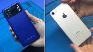 Ремонт Xiaomi POCO M3  ТИПОВОЙ ДЕФЕКТ  Apple iPhone 7 ПОТУХ НОЧЬЮ НА ЗАРЯДКЕ