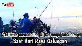 Ramainya para pemancing di Dermaga Tanahampo‼️Saat Hari Raya Galungan