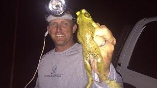 BULL FROG {catch clean and cook} Deer Meat For Dinner