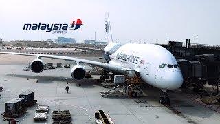 Malaysia Airlines Airbus A380  Hongkong to Kuala Lumpur  MH73  Upper Deck Economy Class