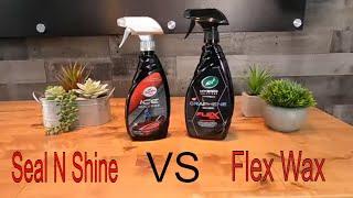 Flex Wax VS Seal N Shine Turtle Wax Hybrid Solutions Pro Line