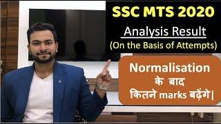 SSC MTS 2020-2021 Tier-1 Analysis Result Normalisation के बाद कितने marks बढ़ेंगे