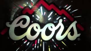 Coors Beer Starburst Motion Sign