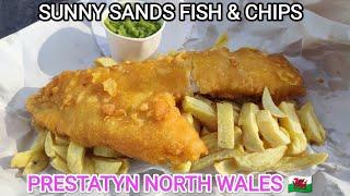 SUNNY SANDS Fish & Chips PRESTATYN NORTH WALES