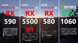 RX 590 vs RX 5500 XT vs RX 580 8GB vs GTX 1060 Test in 7 Games