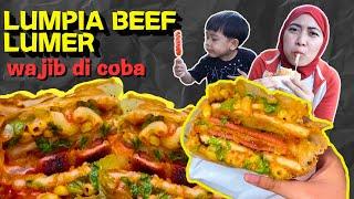 LUMPIA BEEF LUMER BOGOR  INI LUMPIA ATAU BURGERIsiannya melimpah