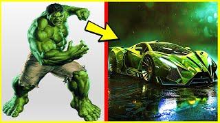 AVENGERS but SUPER CARS VENGERS  All Characters marvel & DC 2024