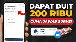 DAPAT DUIT - Cuma Dengan Menjawab Survei Doang Terbaru Cara Mendapatkan Uang Dari Internet