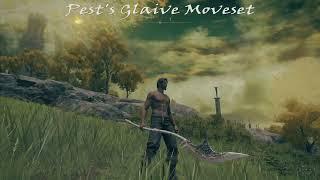 Elden Ring Pests Glaive moveset. Power Stance Weapon Skill criticals shown. Halberd Moveset.  4k.