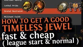 PoE 2024 - HOW TO GET YOUR TIMELESS JEWELS CHEAPER  LEAGUE START SCENARIO & THE NORMAL METHOD