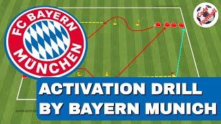 Activation drill by Bayern Munich training