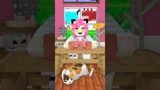 MỀU LÀM NHÀ ẢO THUẬT MINECRAFT  MỀU SHORTS 15  MỀU #shorts #mềuchannel #redhoodvn #piratetv