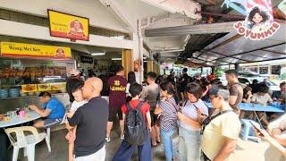 Open 3 hrs only Michelin Award Roast Pork Belly Master #wongmeikee - Malaysia Street Food