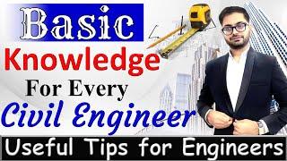 Basic Knowledge Every Civil Engineer Must Know  Useful Tips for Engineers  By CivilGuruji