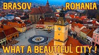 Brasov - the most beautiful city in Romania - Walking tour and drone footages - Kronstadt