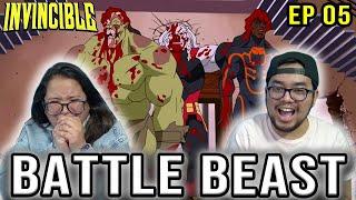 INVINCIBLE Episode 5 REACTION BATTLE BEAST VS GUARDIANS OF THE GLOBE REVIEW