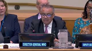 LIVE from #UNGA High-level meeting on Pandemic prevention preparedness and response with @DrTedros