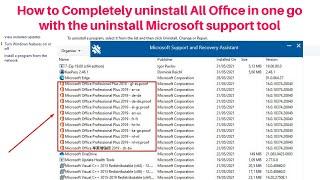 How to Completely uninstall Office with the uninstall Microsoft support tool  Uninstall Office