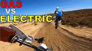 Electric Dirtbike Destroys 4 strokes in Motocross Race