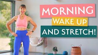 10 Minute Morning Wake Up and Stretch  At Home Pilates for Mobility Strength and Flexibility