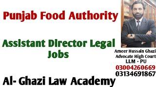 Assistant Director Legal jobs in Punjab food authority  Food Department