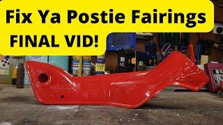 Plastic fairing repair Part 3 - Honda CT110  North Pole Express