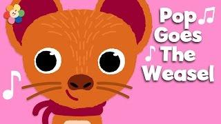 Pop Goes the Weasel with Lyrics  Music Videos  BabyFirst TV