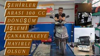 ŞEHİRLER ARASI 100 CC DÖNÜŞÜM İŞLEMİ RKS BLAZER XR50 ÇANAKKALEYE HAYRLI OLSUN 