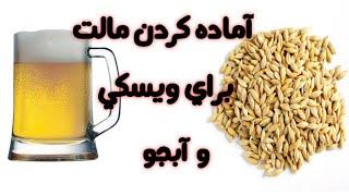 آموزش آماده سازی  مالت جو برای ساخت آبجو یا ویسکی#آبجو#beer