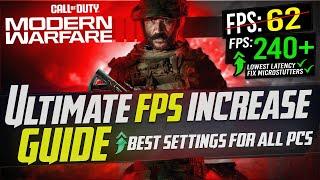  MODERN WARFARE 3 Dramatically increase performance  FPS with any setup MW3 Best settings 