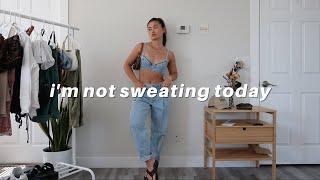 outfits for super hot weather  anti-sweat lookbook 2022