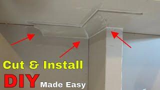 How to cut and install cornice coving - DIY