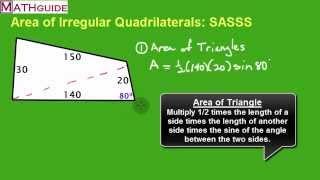 Area of Irregular Quadrilaterals SASSS