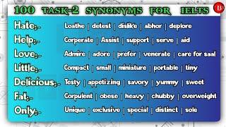 Essential Synonyms for IELTS Writing Top 100 Words  Vocabulary